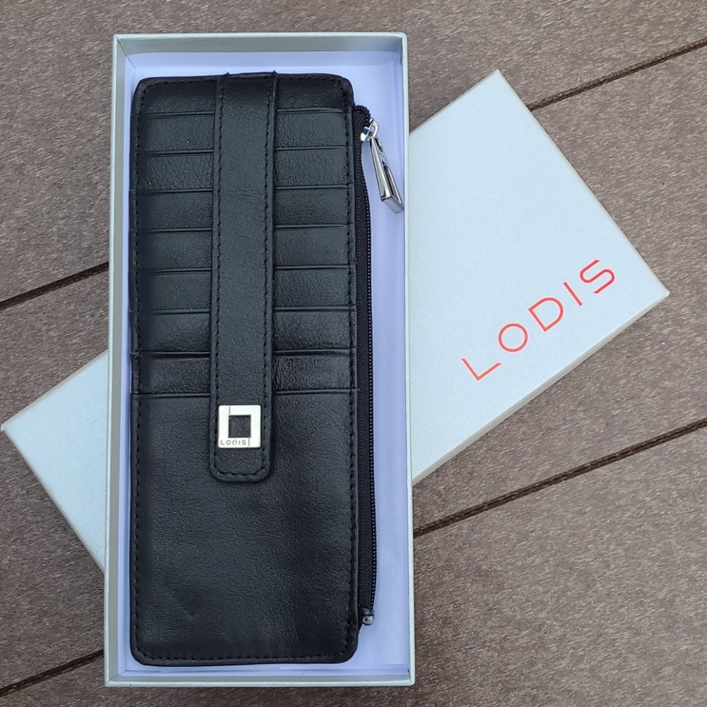 LODIS RFID Leather Wallet with 8 Credit Card Slots